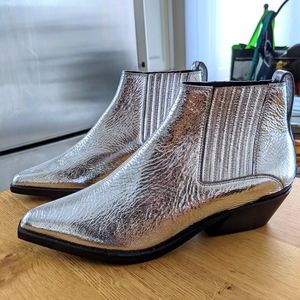 Rag and Bone silver Westin boots (new)